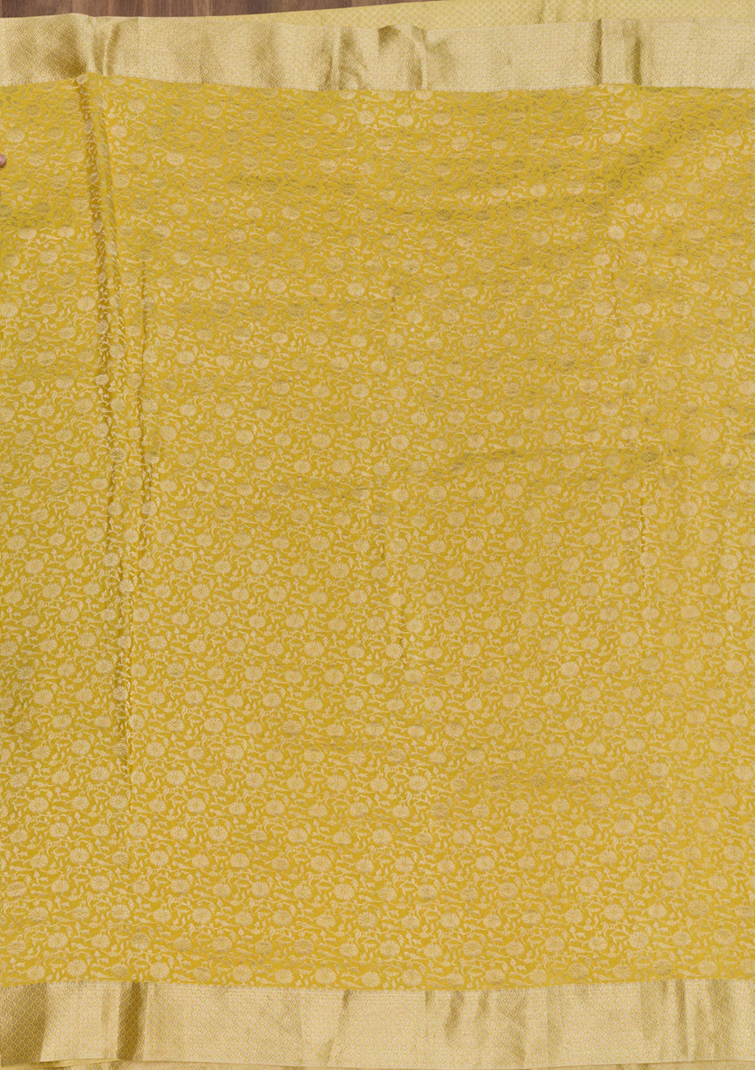 Yellow Zariwork Banarasi Pure Silk Saree