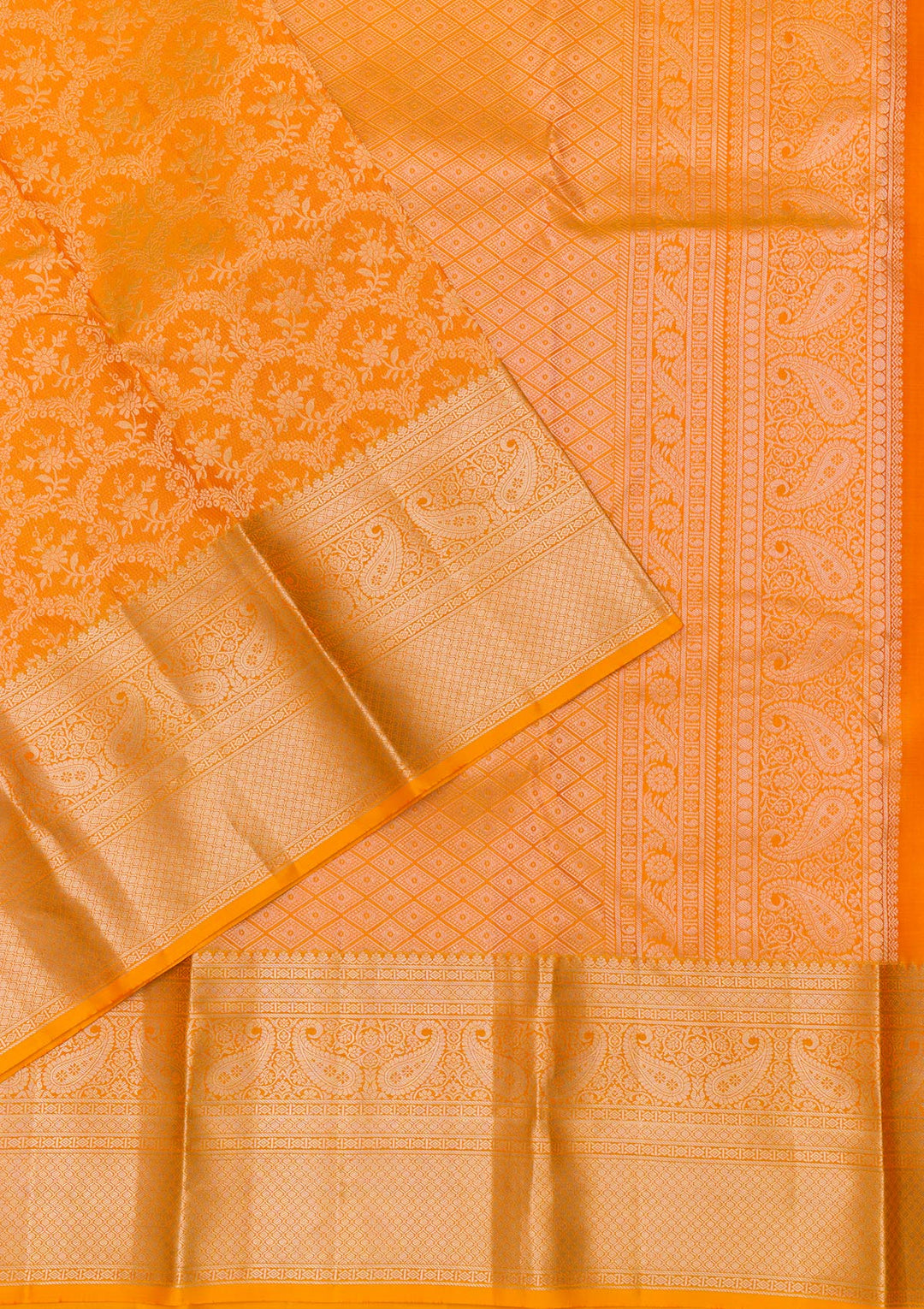 Yellow Zariwork Kanjivaram Pure Silk Saree