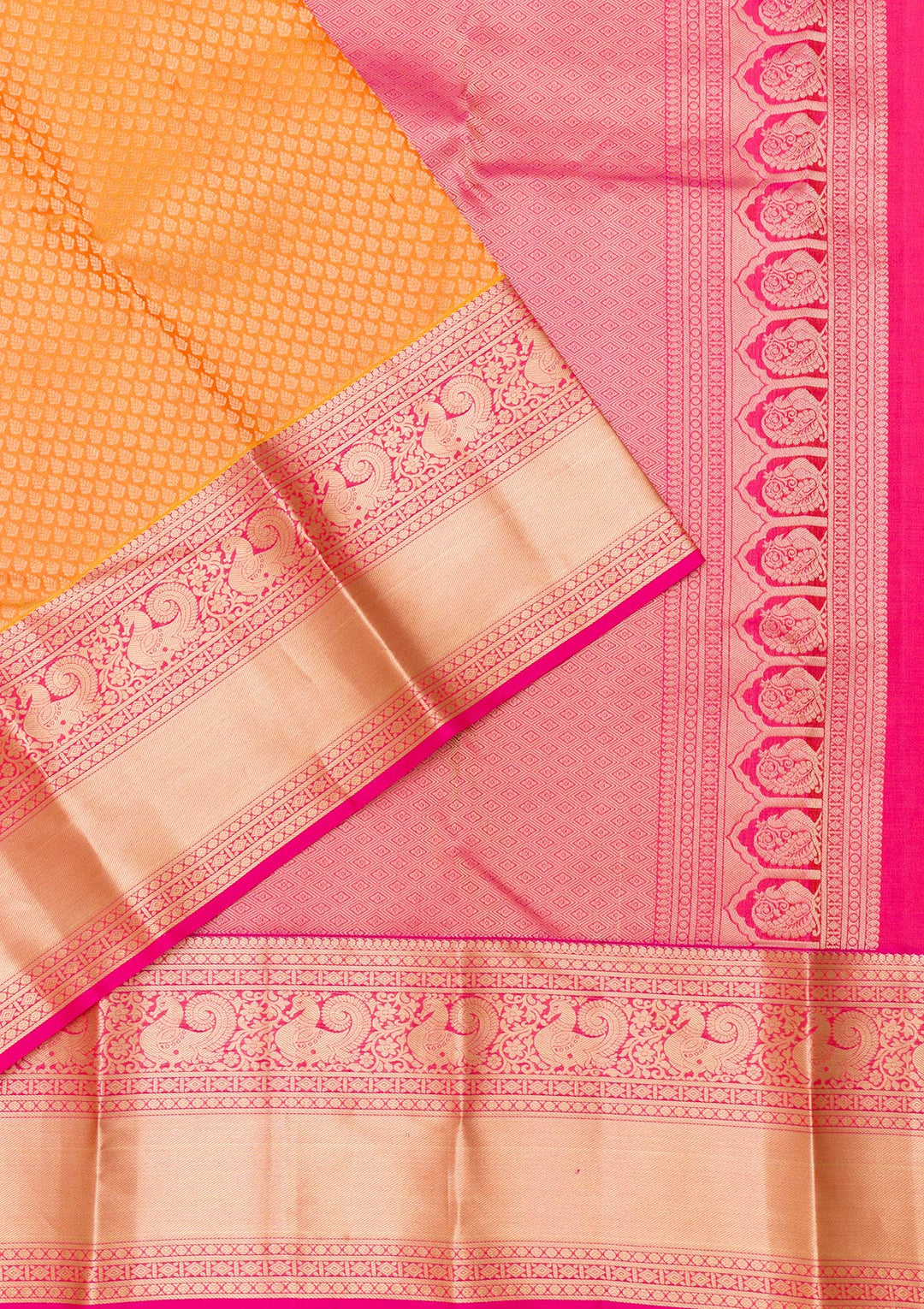 Yellow Zariwork Banarasi Pure Silk Saree