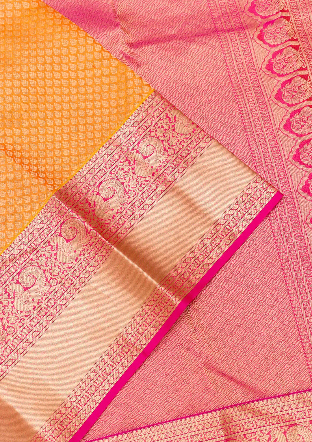 Yellow Zariwork Banarasi Pure Silk Saree