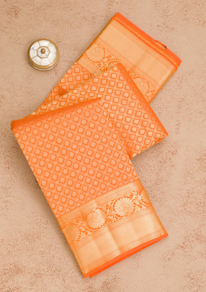 Yellow Zariwork Pure Silk Saree