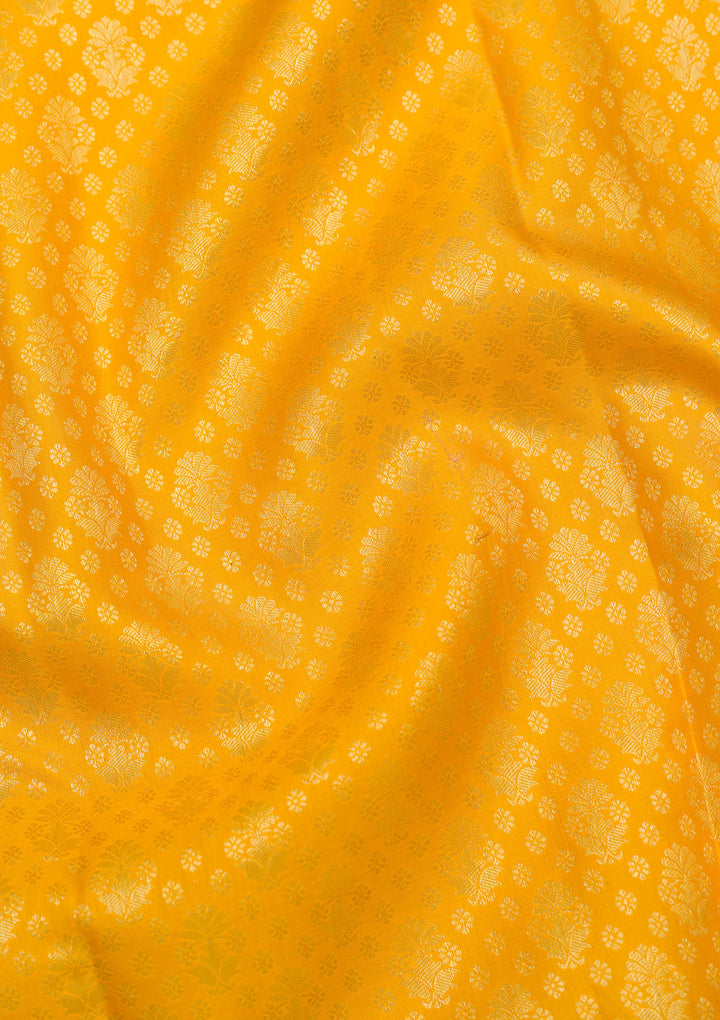 Yellow Zariwork Pure Silk Saree