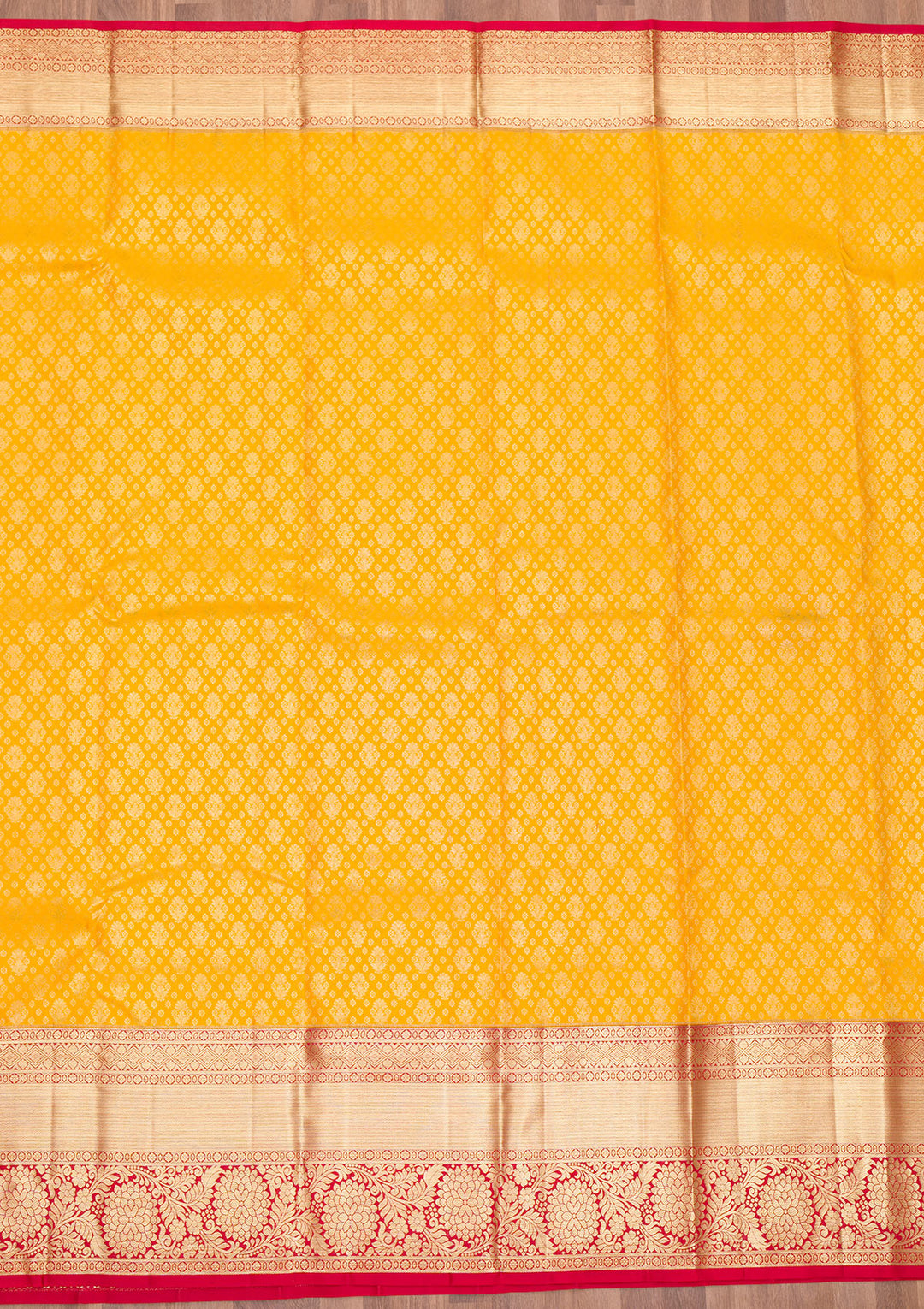 Yellow Zariwork Pure Silk Saree