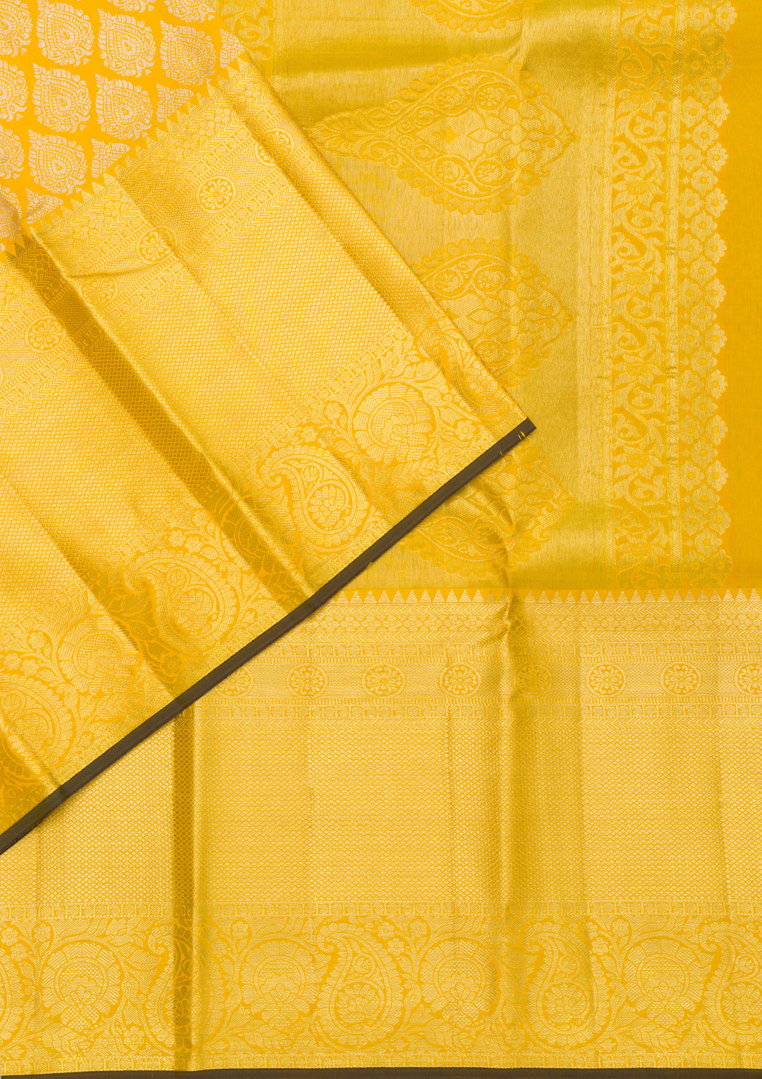 Yellow Zariwork Kanjivaram Pure Silk Saree