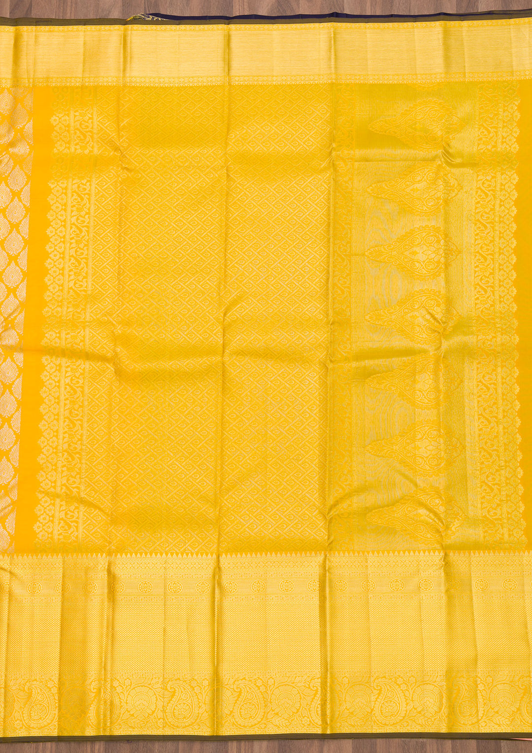 Yellow Zariwork Kanjivaram Pure Silk Saree