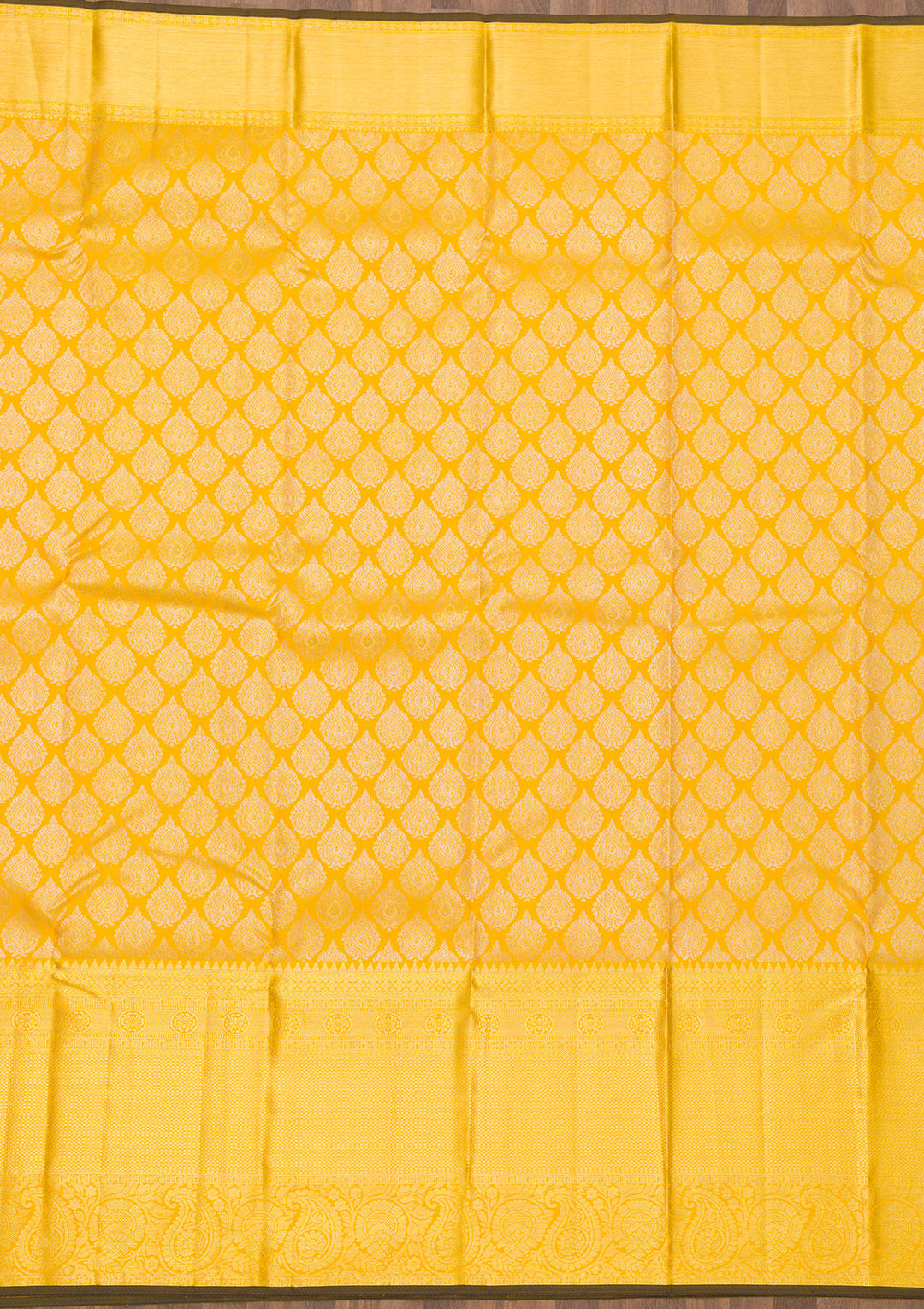 Yellow Zariwork Kanjivaram Pure Silk Saree