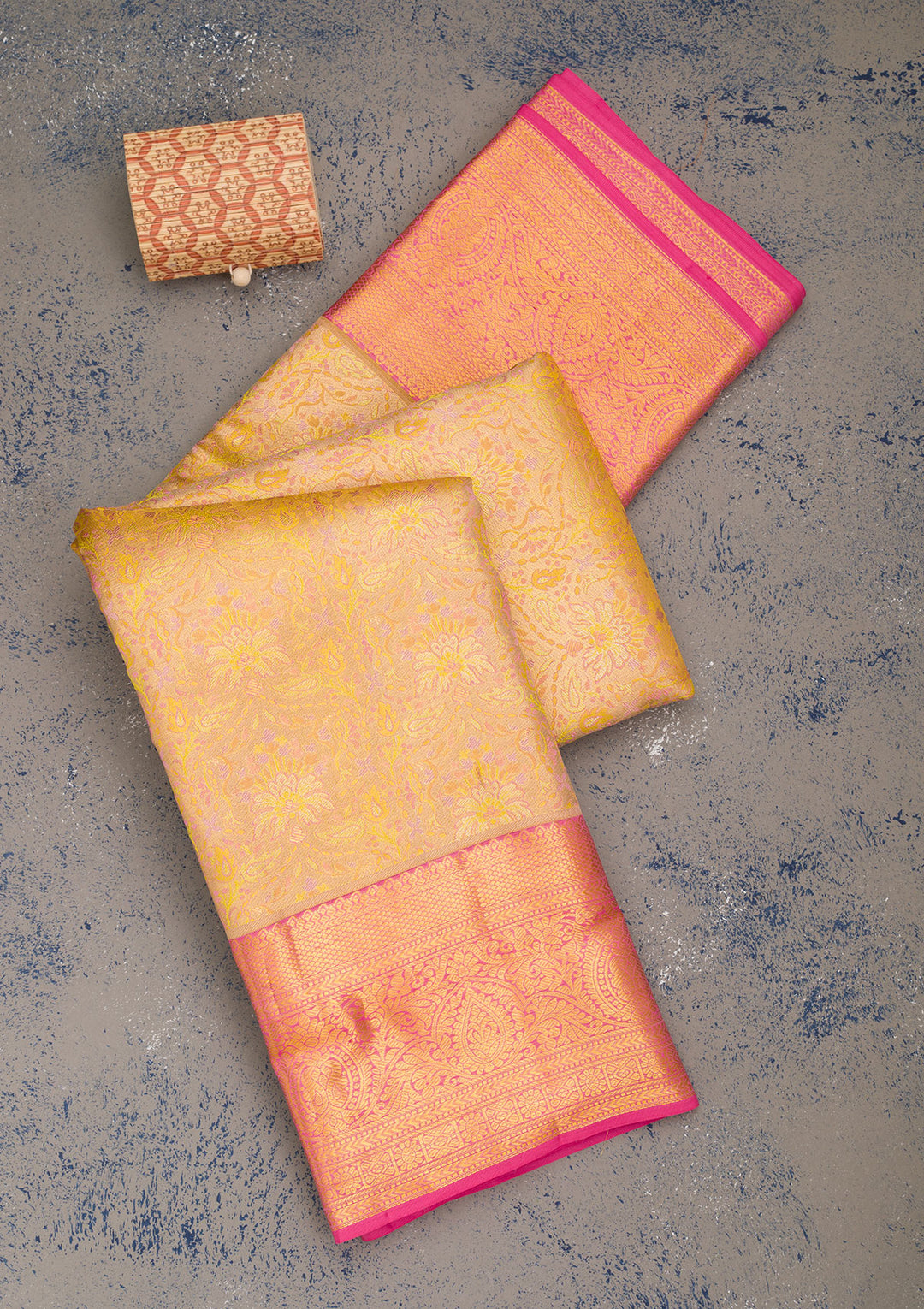 Yellow Zariwork Pure Silk Saree