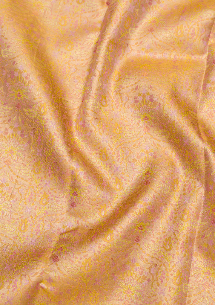 Yellow Zariwork Pure Silk Saree