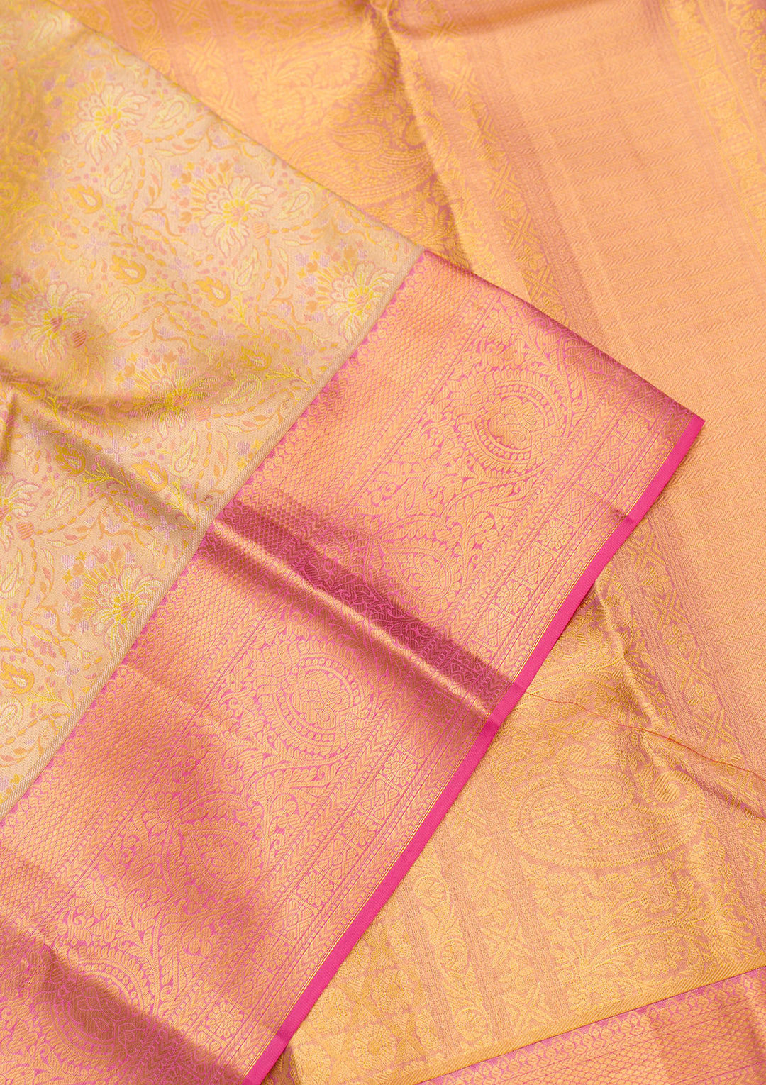 Yellow Zariwork Pure Silk Saree