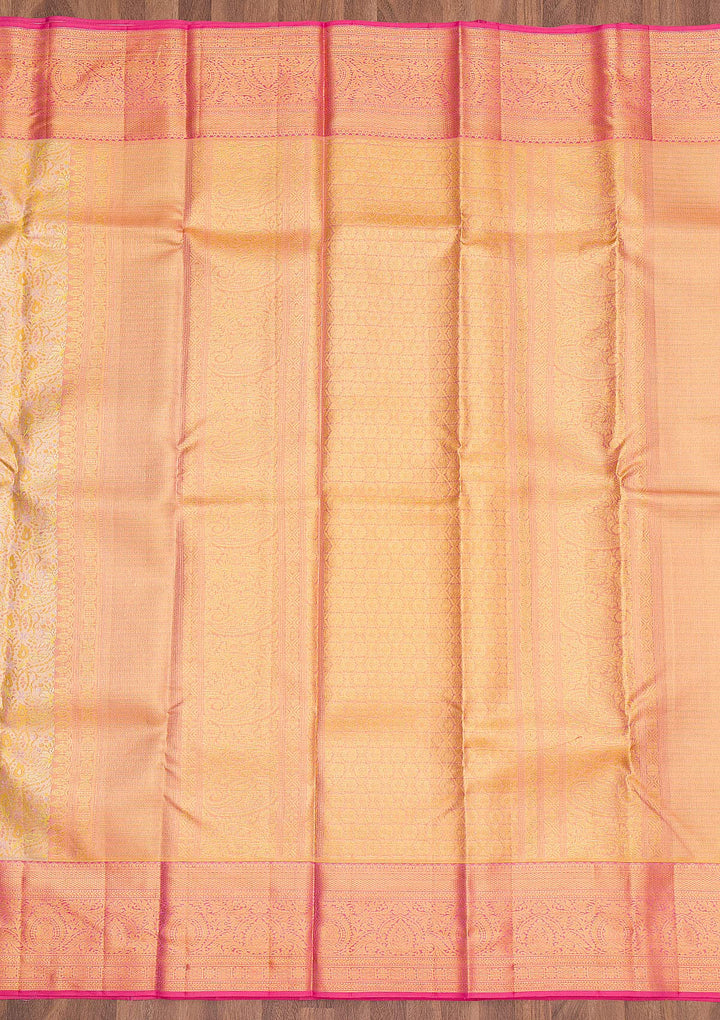 Yellow Zariwork Pure Silk Saree