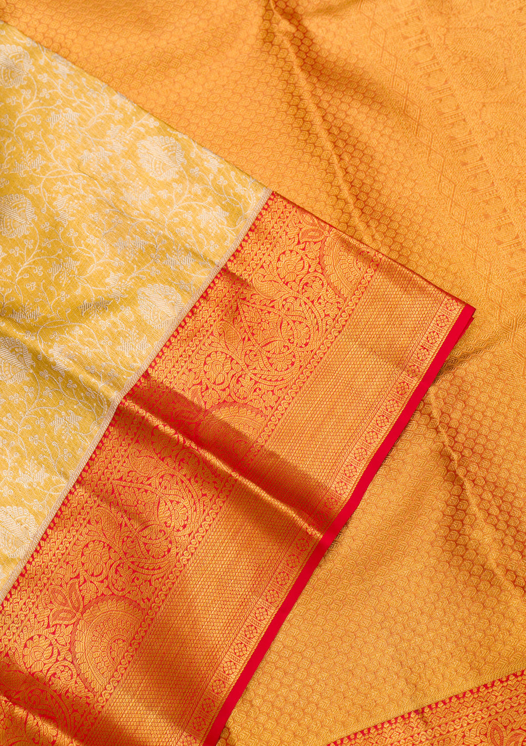 Yellow Zariwork Pure Silk Saree