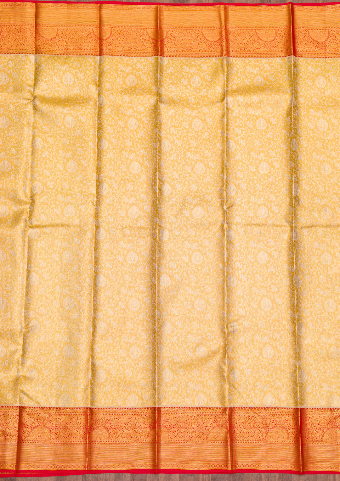 Yellow Zariwork Pure Silk Saree