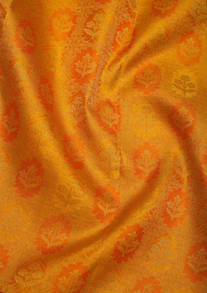 Yellow Zariwork Pure Silk Saree