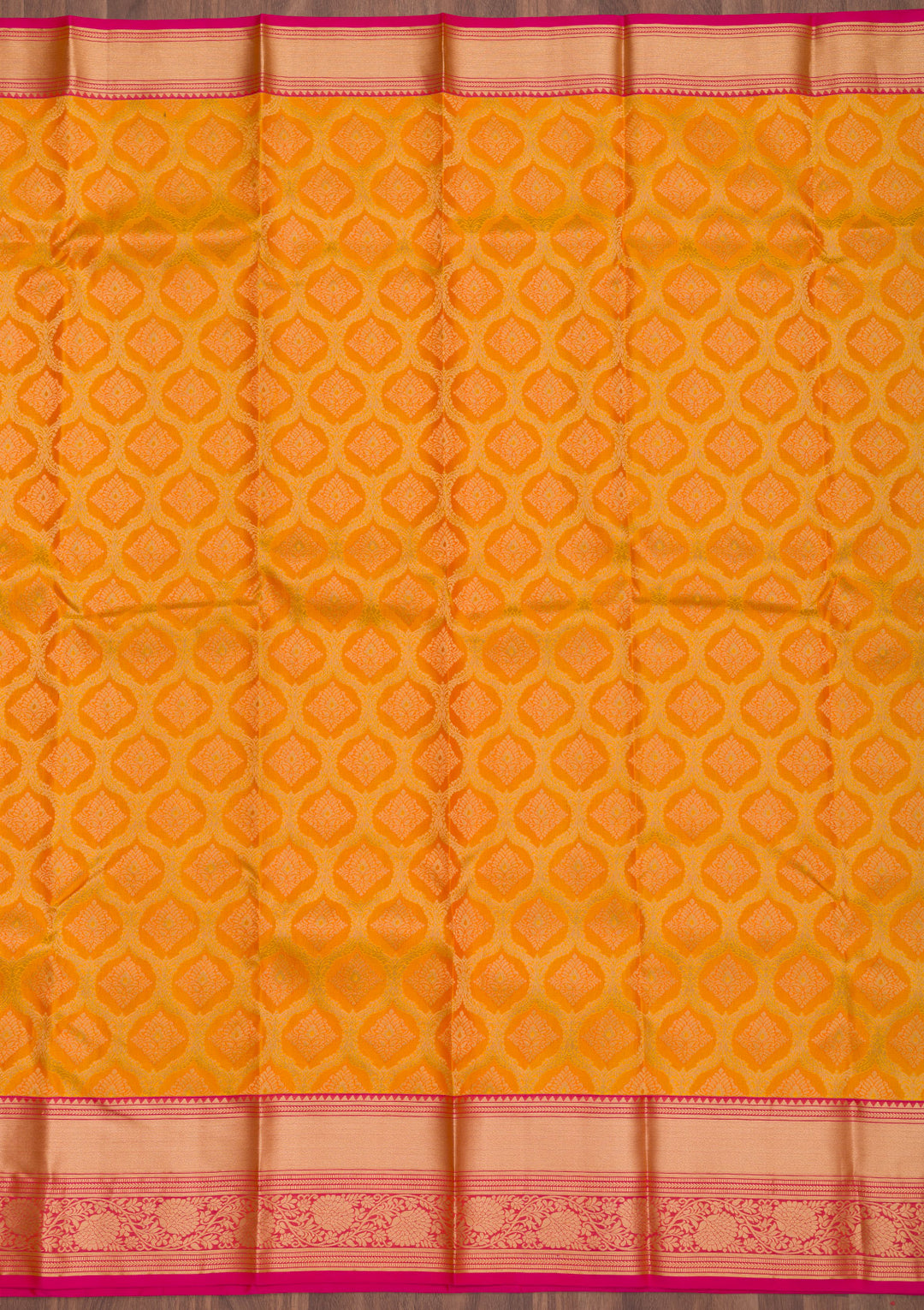 Yellow Zariwork Pure Silk Saree