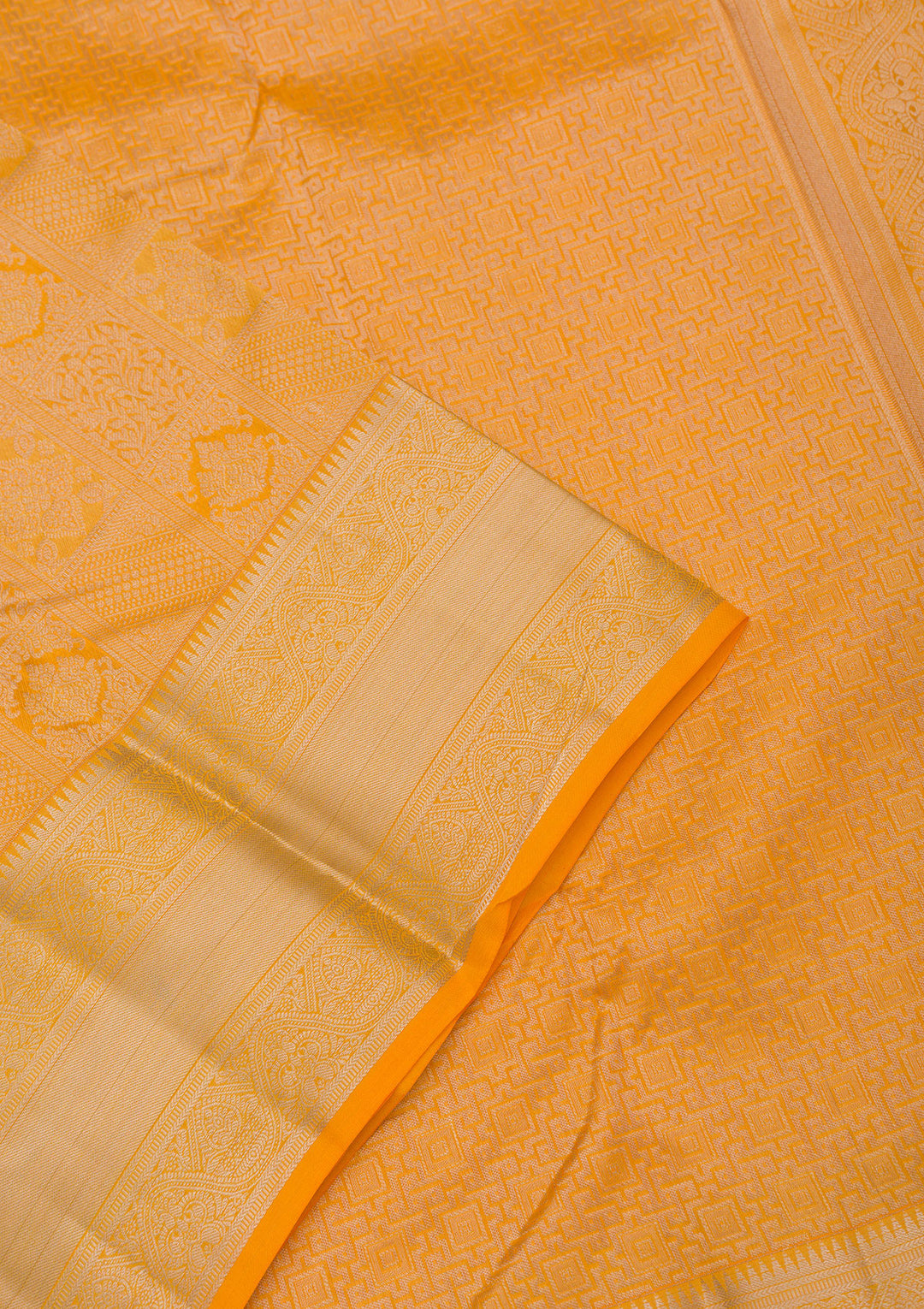 Yellow Zariwork Pure Silk Saree