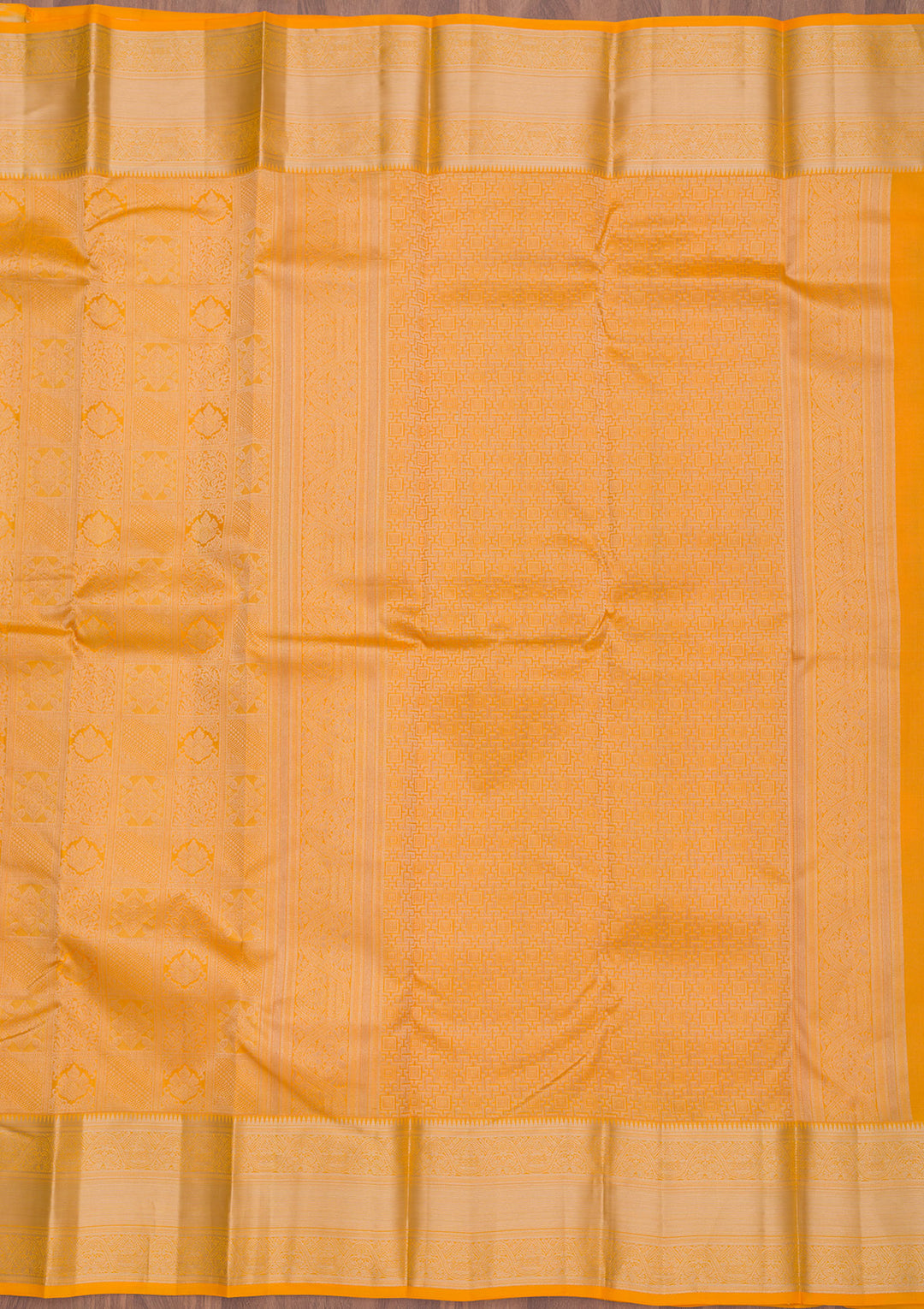 Yellow Zariwork Pure Silk Saree
