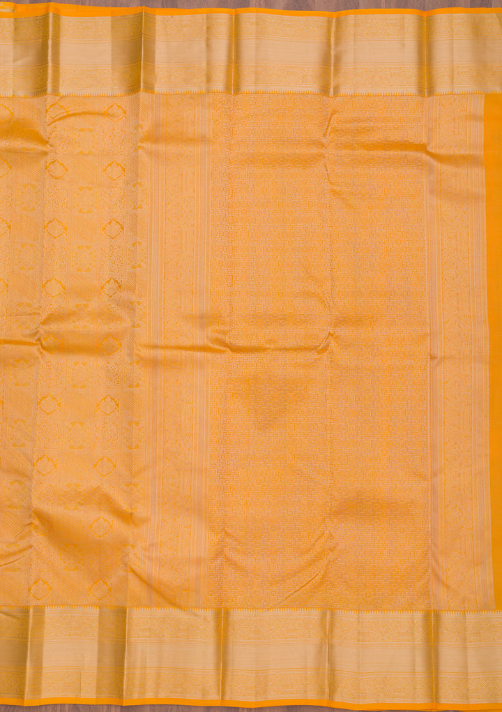 Yellow Zariwork Pure Silk Saree