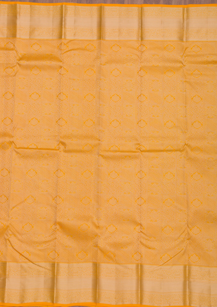 Yellow Zariwork Pure Silk Saree