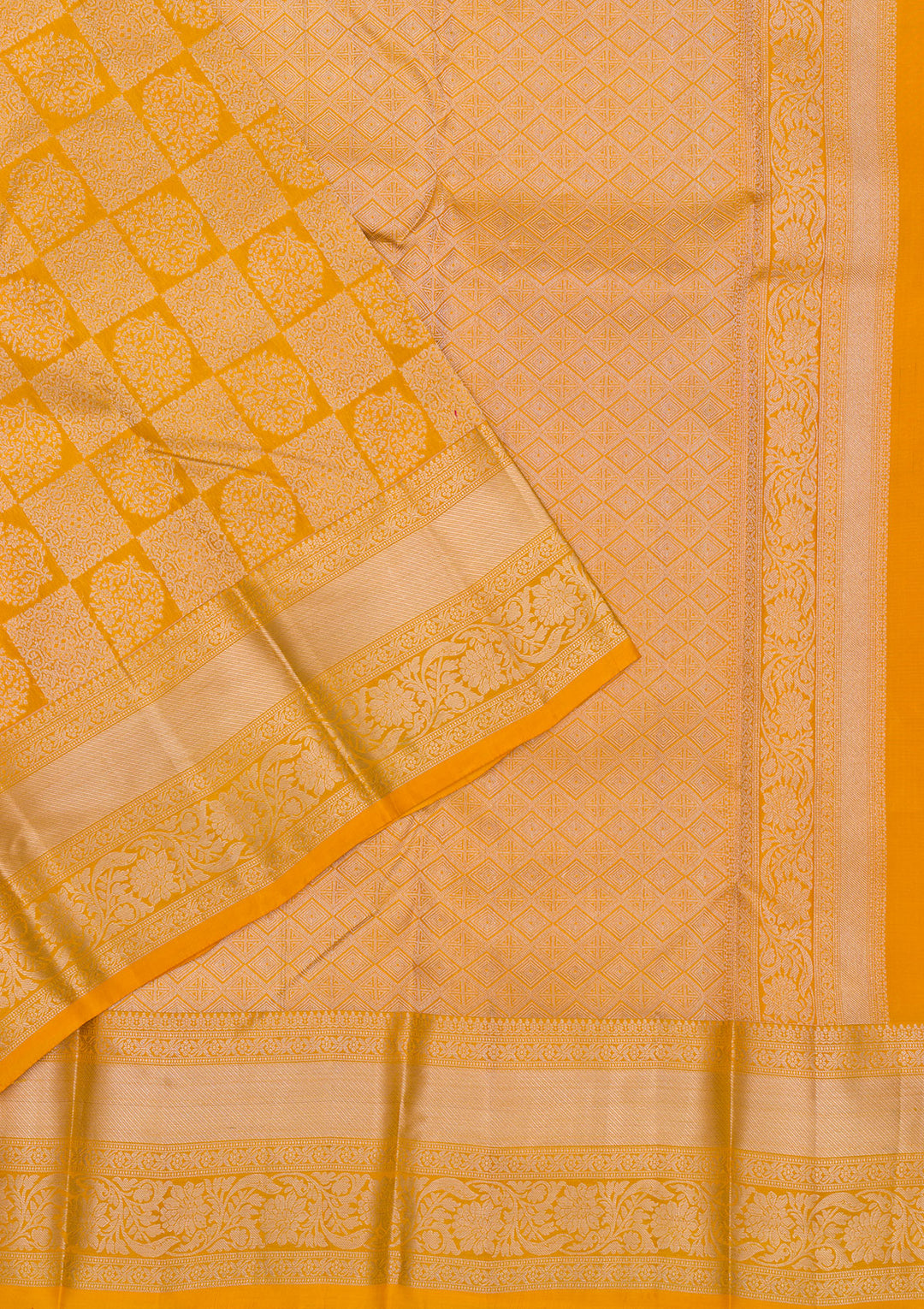 Yellow Zariwork Pure Silk Saree
