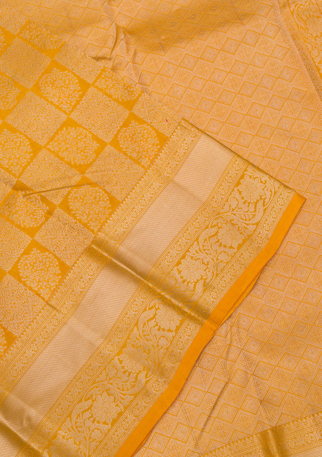 Yellow Zariwork Pure Silk Saree