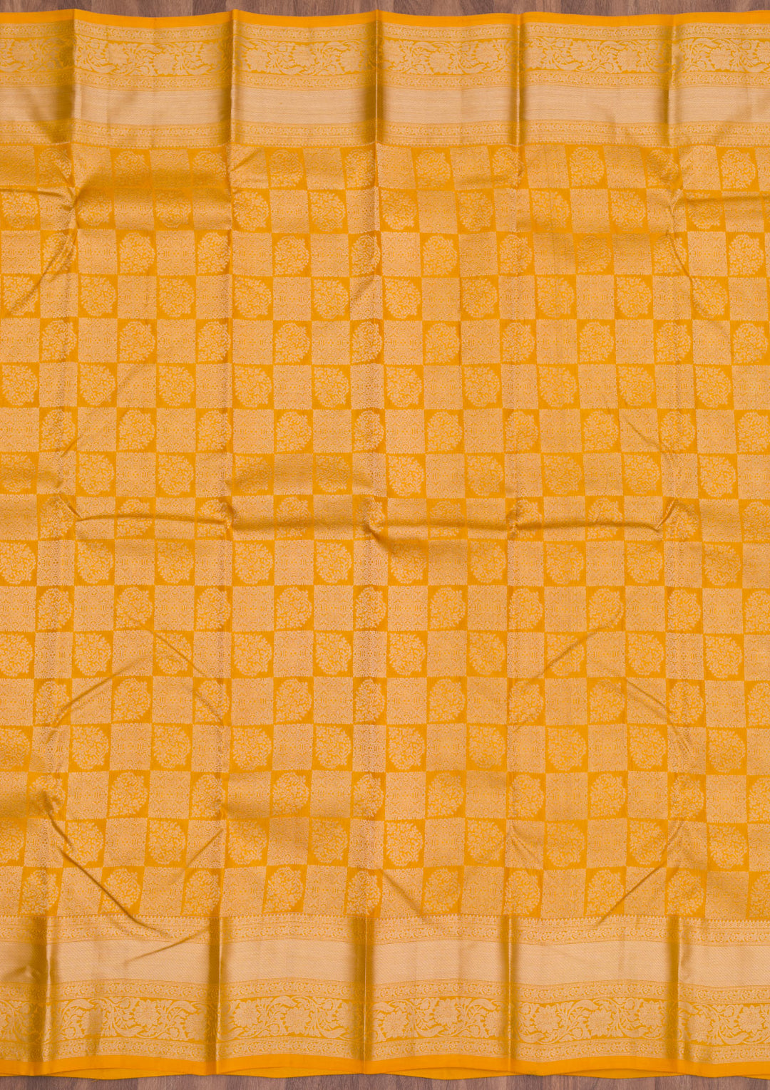 Yellow Zariwork Pure Silk Saree