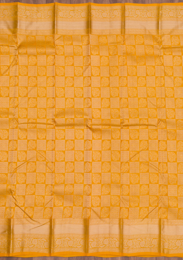 Yellow Zariwork Pure Silk Saree