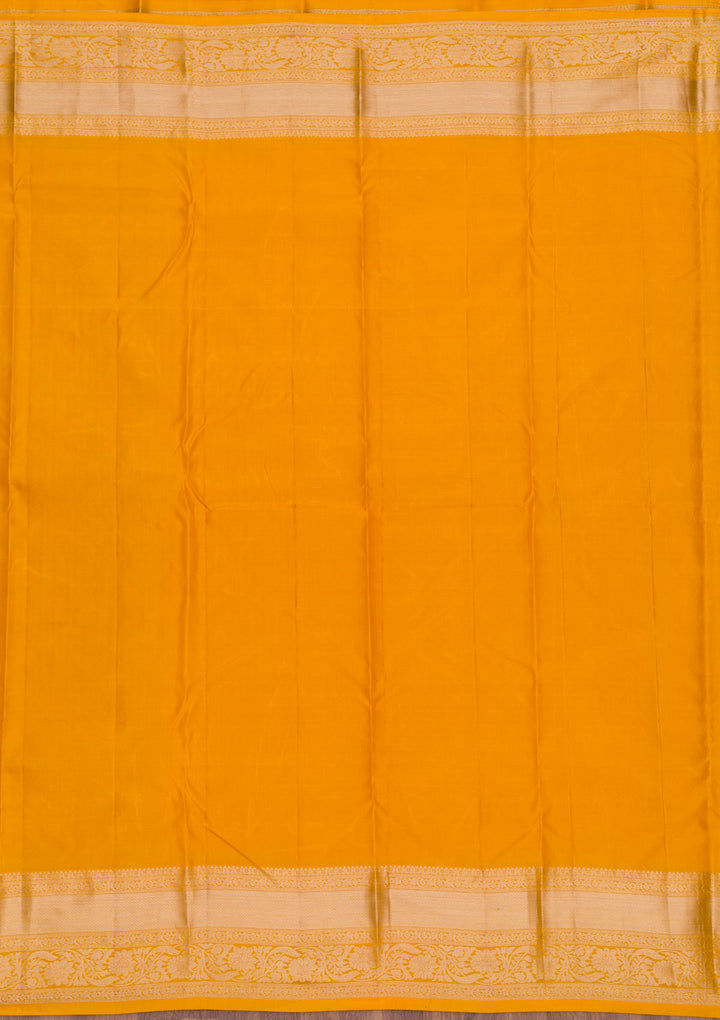 Yellow Zariwork Pure Silk Saree