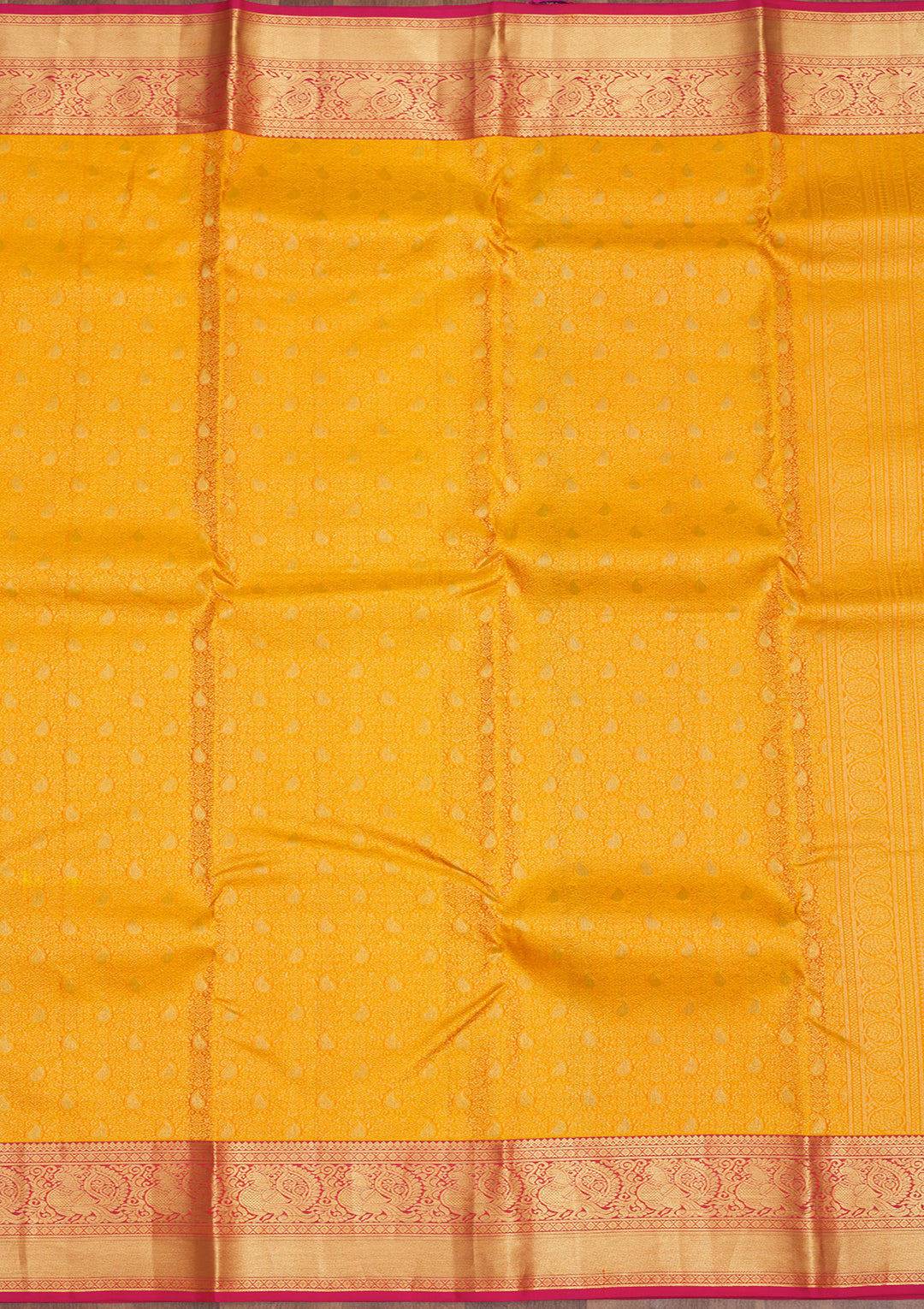 Yellow Zariwork Pure Silk Saree