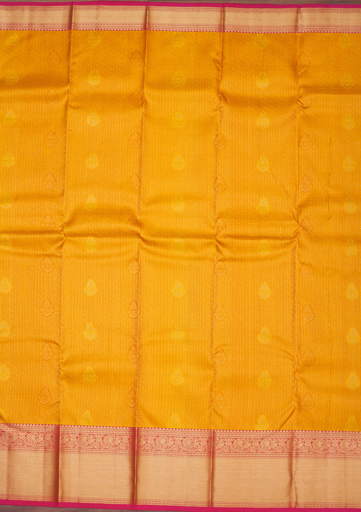 Yellow Zariwork Pure Silk Saree