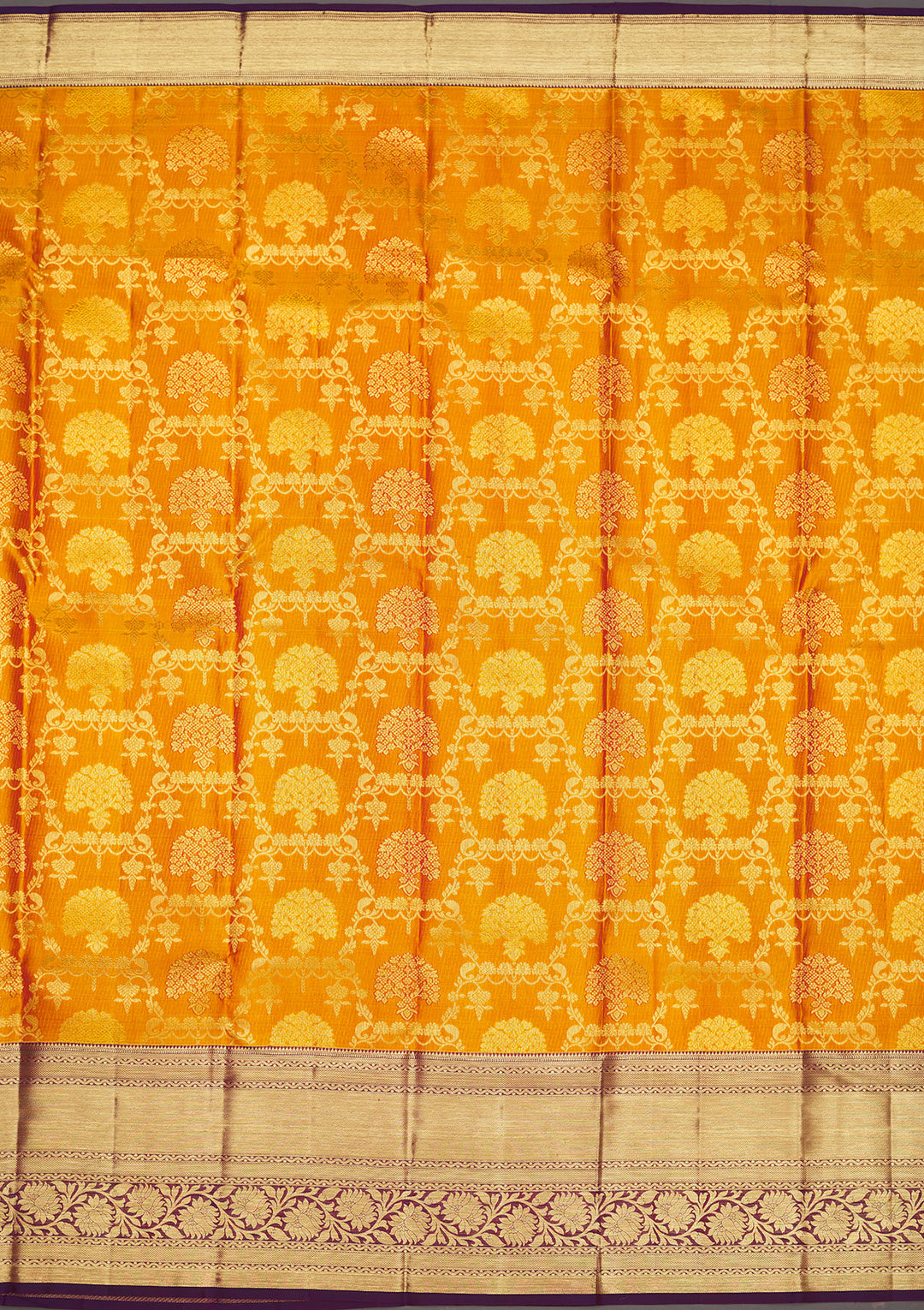 Yellow Zariwork Pure Silk Saree