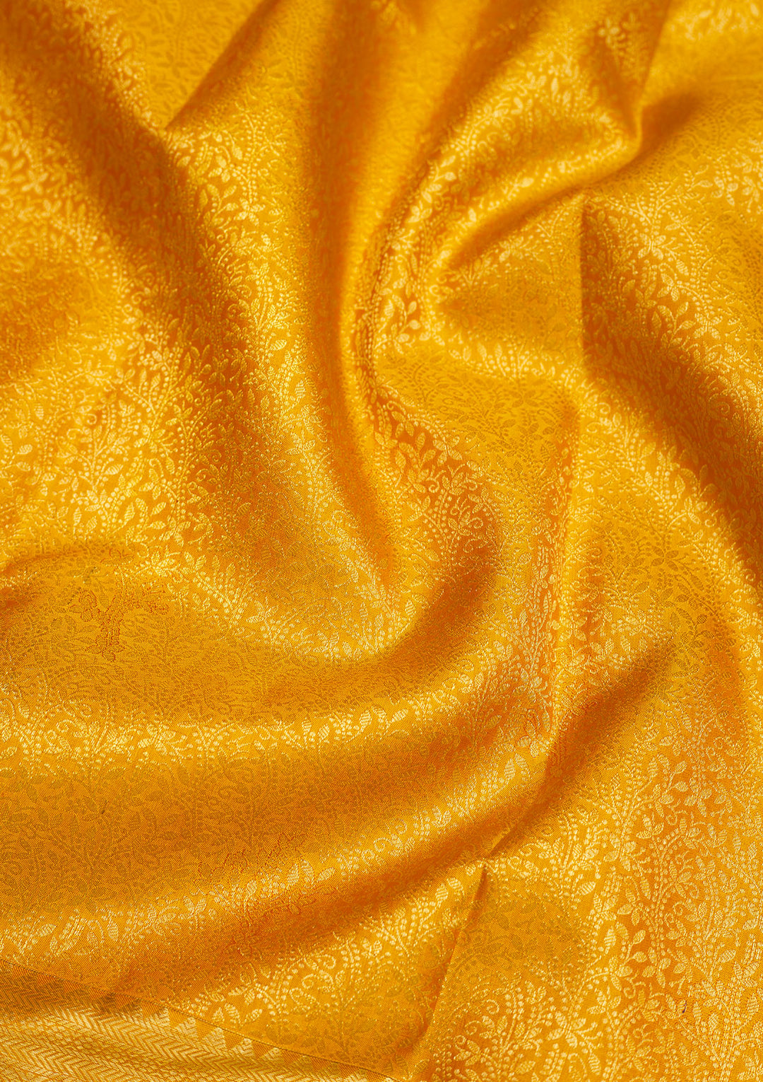 Yellow Zariwork Pure Silk Saree