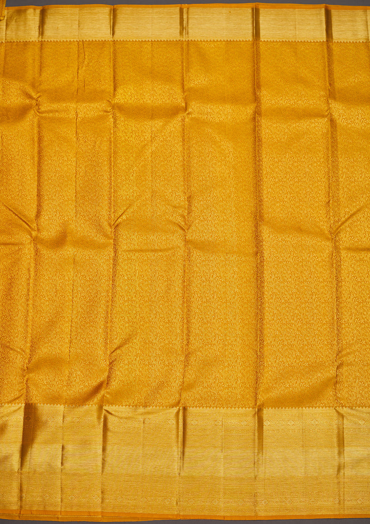 Yellow Zariwork Pure Silk Saree