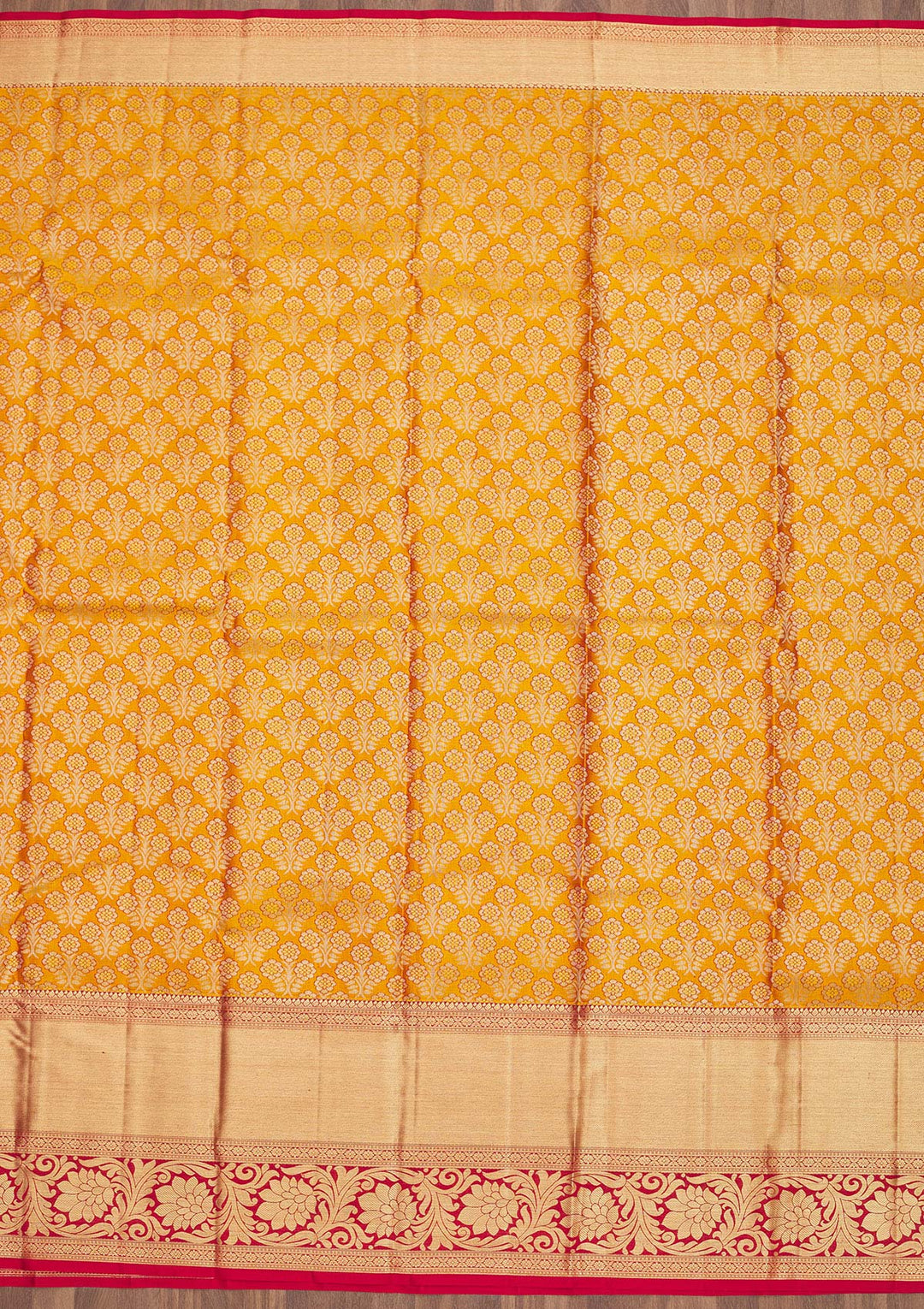 Yellow Zariwork Pure Silk Saree