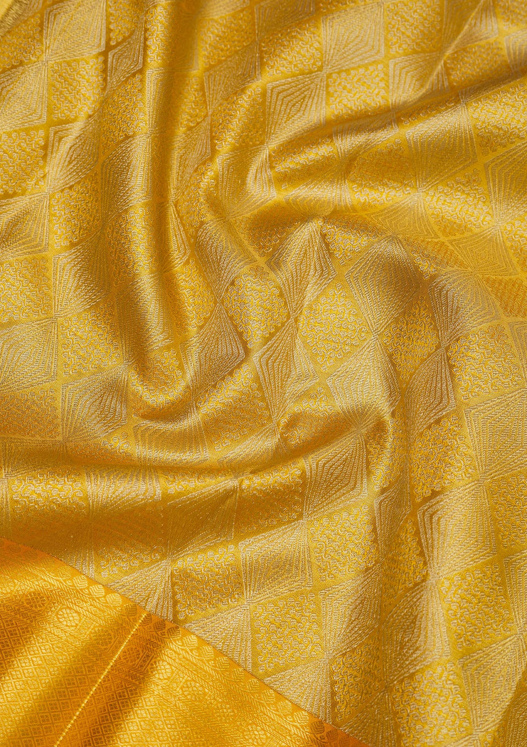 Yellow Zariwork Pure Silk Saree