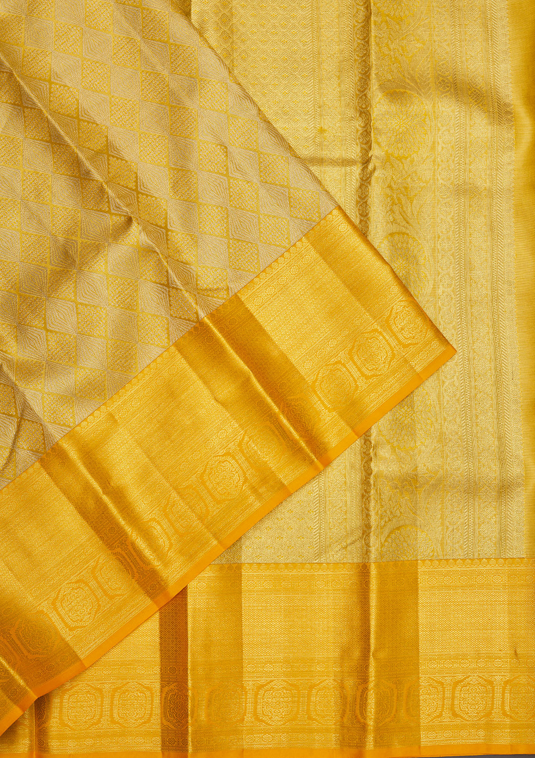 Yellow Zariwork Pure Silk Saree