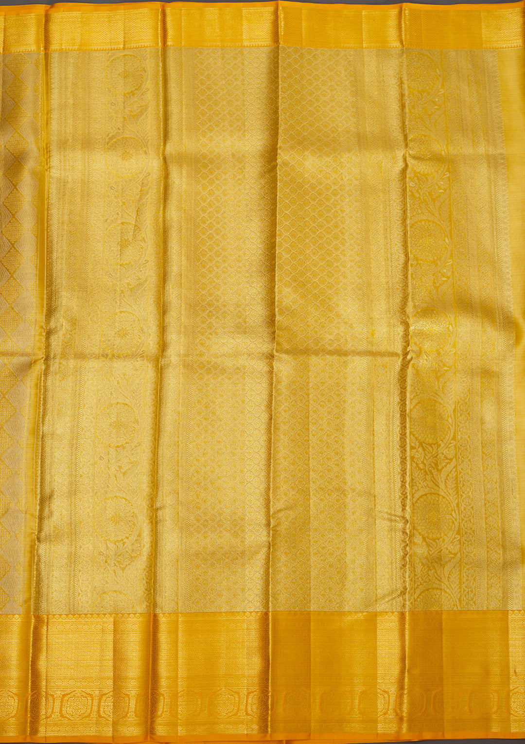 Yellow Zariwork Pure Silk Saree
