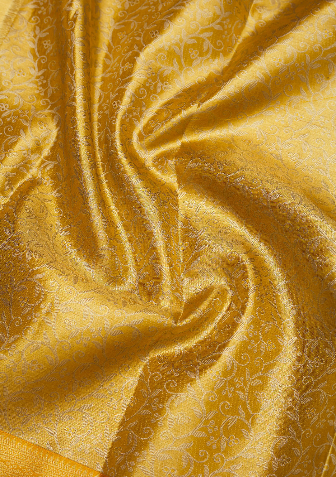 Yellow Zariwork Pure Silk Saree