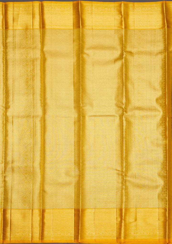 Yellow Zariwork Pure Silk Saree