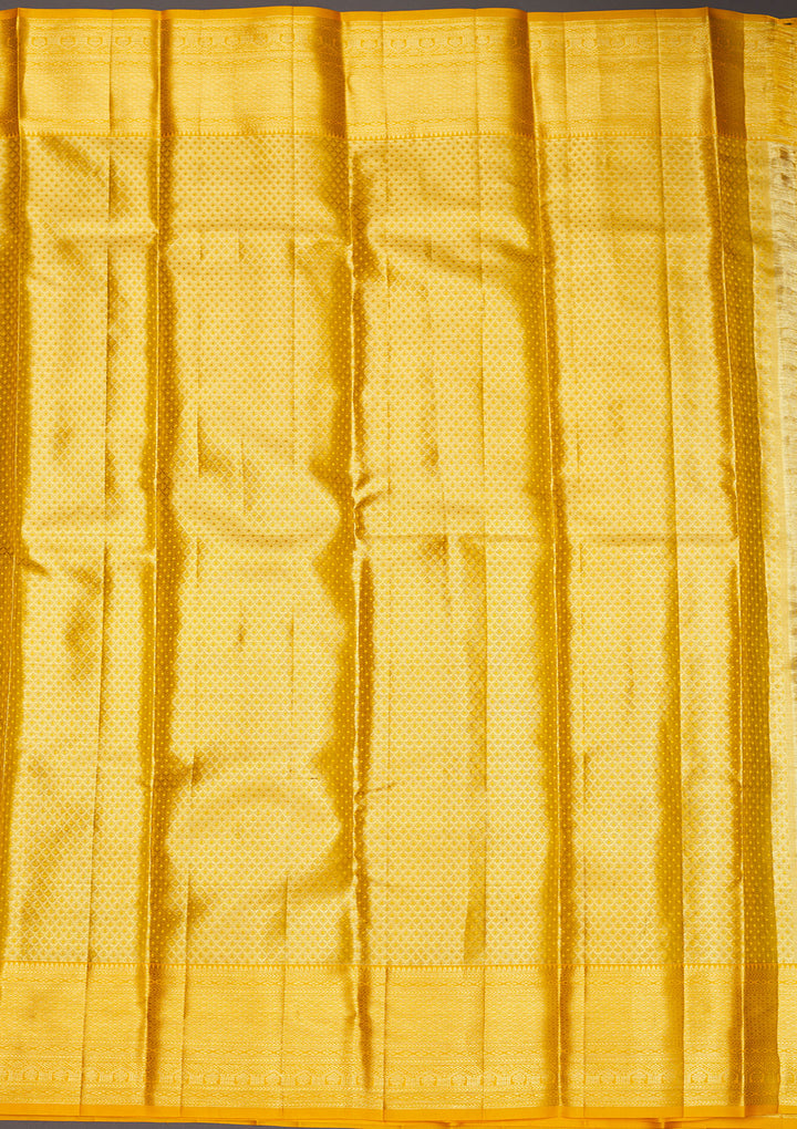 Yellow Zariwork Pure Silk Saree