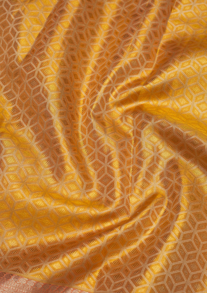 Yellow Zariwork Pure Silk Saree