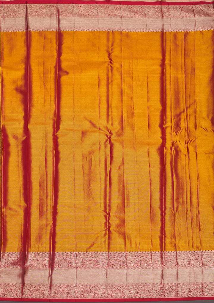 Yellow Zariwork Pure Silk Saree