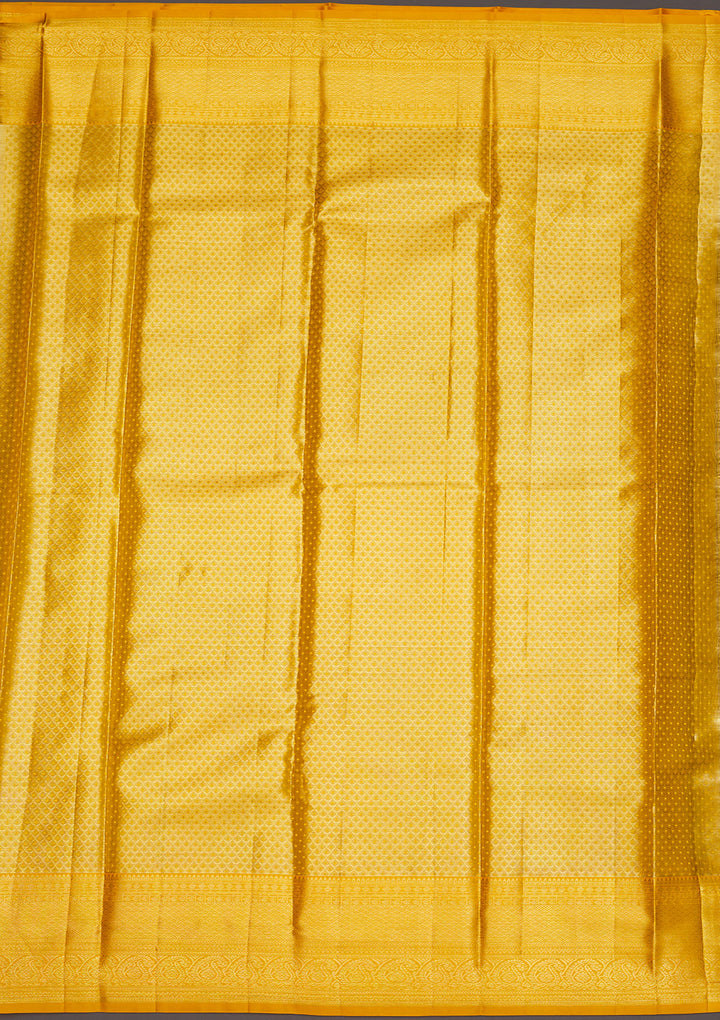 Yellow Zariwork Pure Silk Saree