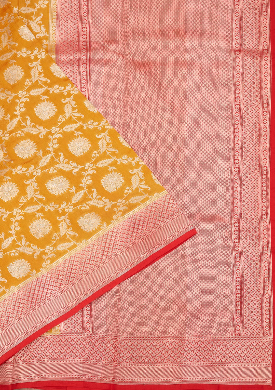 Yellow Zariwork Pure Silk Saree