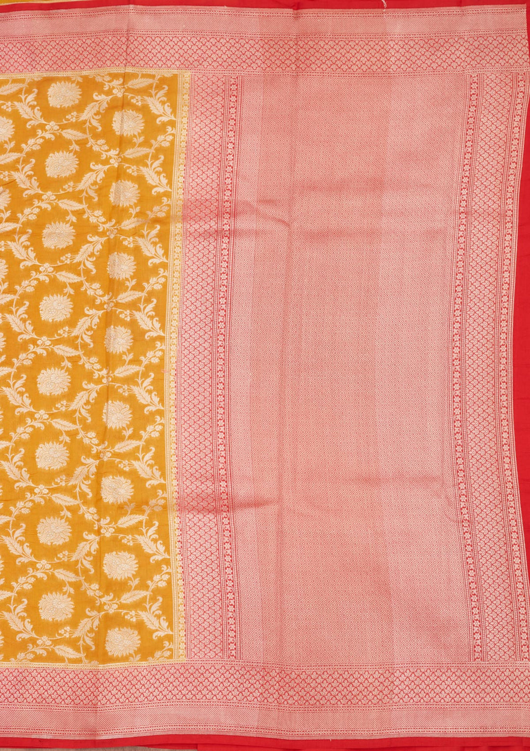 Yellow Zariwork Pure Silk Saree