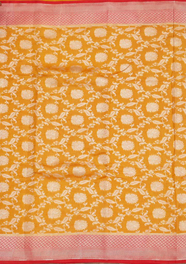 Yellow Zariwork Pure Silk Saree