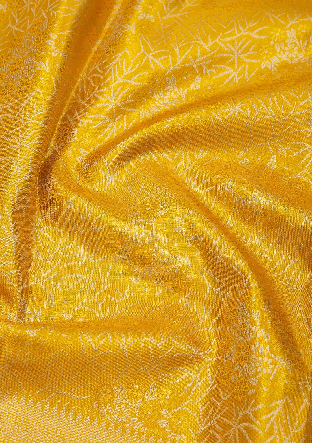 Yellow Zariwork Pure Silk Saree