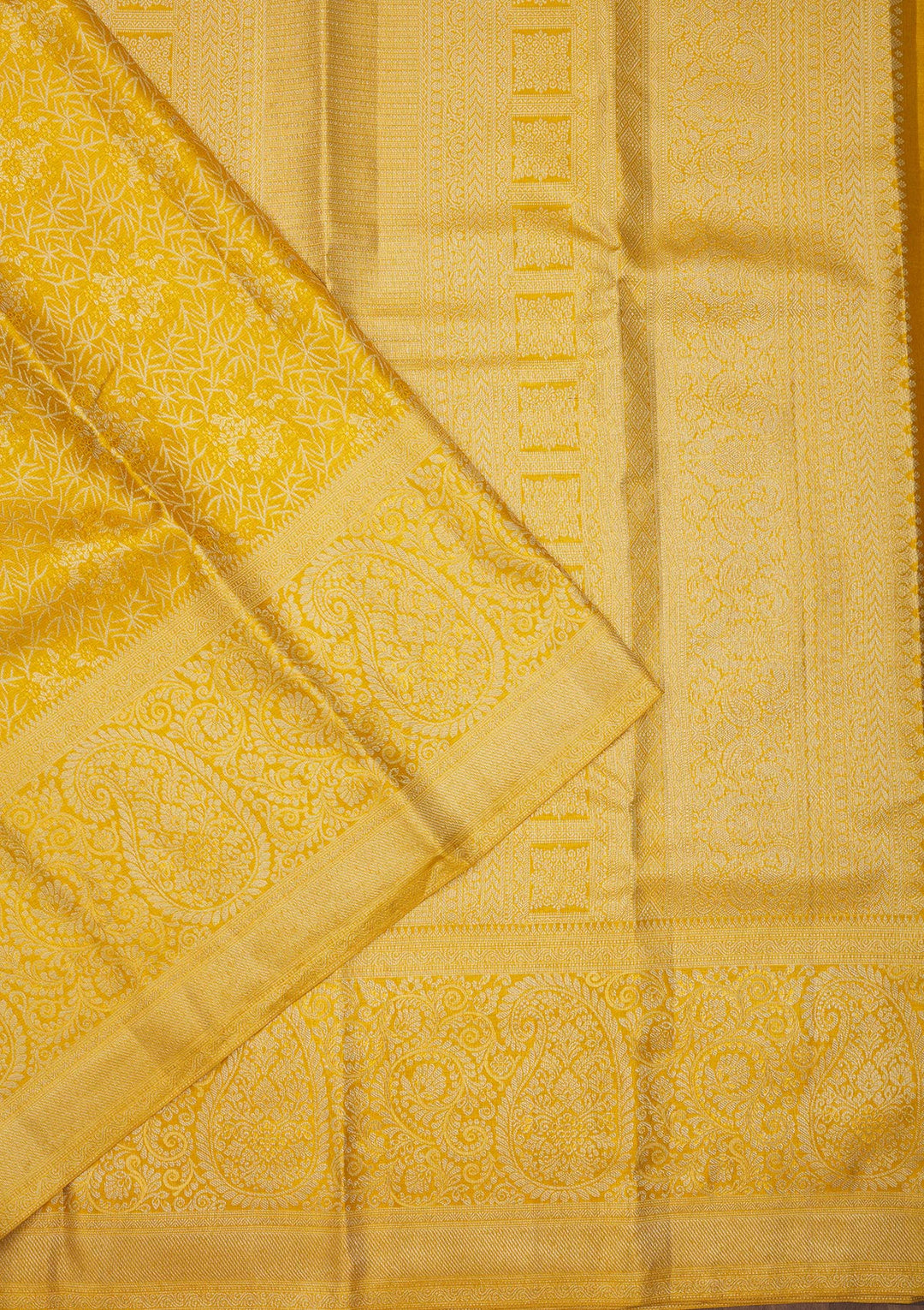 Yellow Zariwork Pure Silk Saree