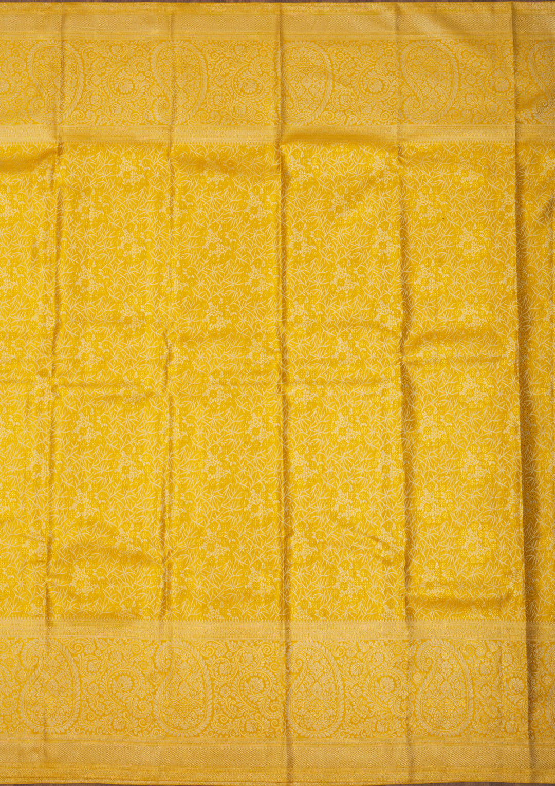 Yellow Zariwork Pure Silk Saree