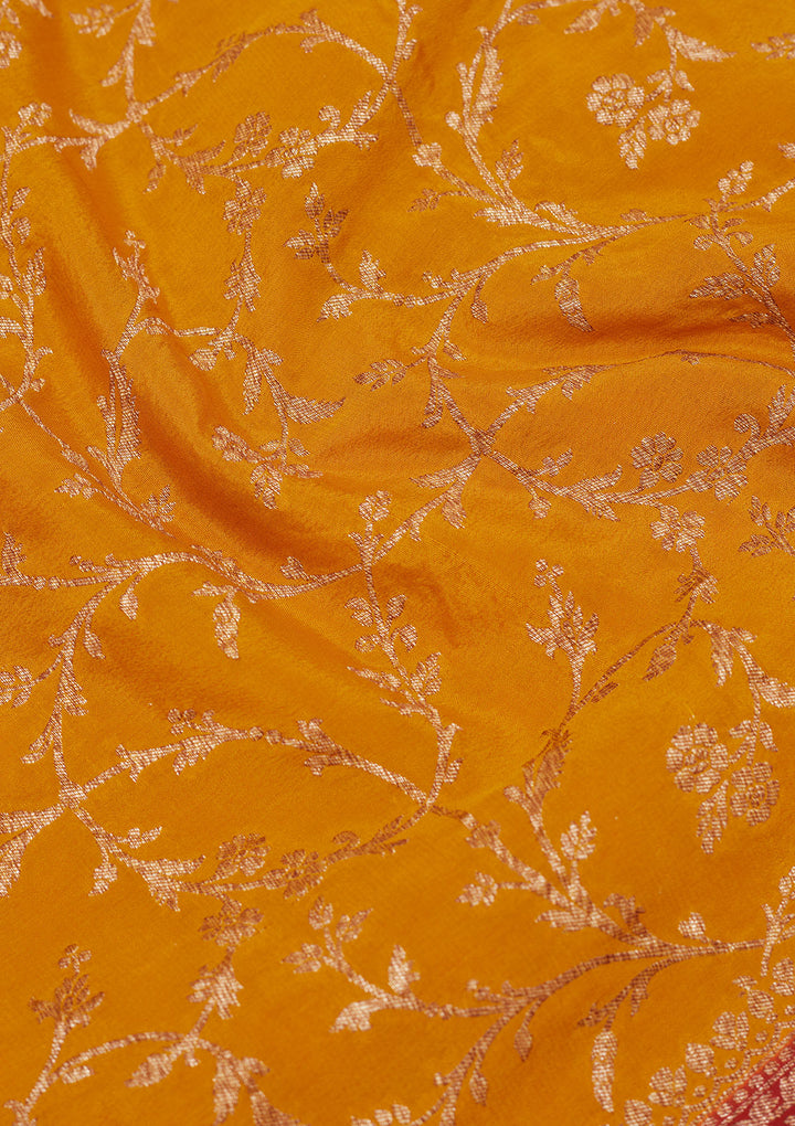 Yellow Zariwork Pure Silk Saree