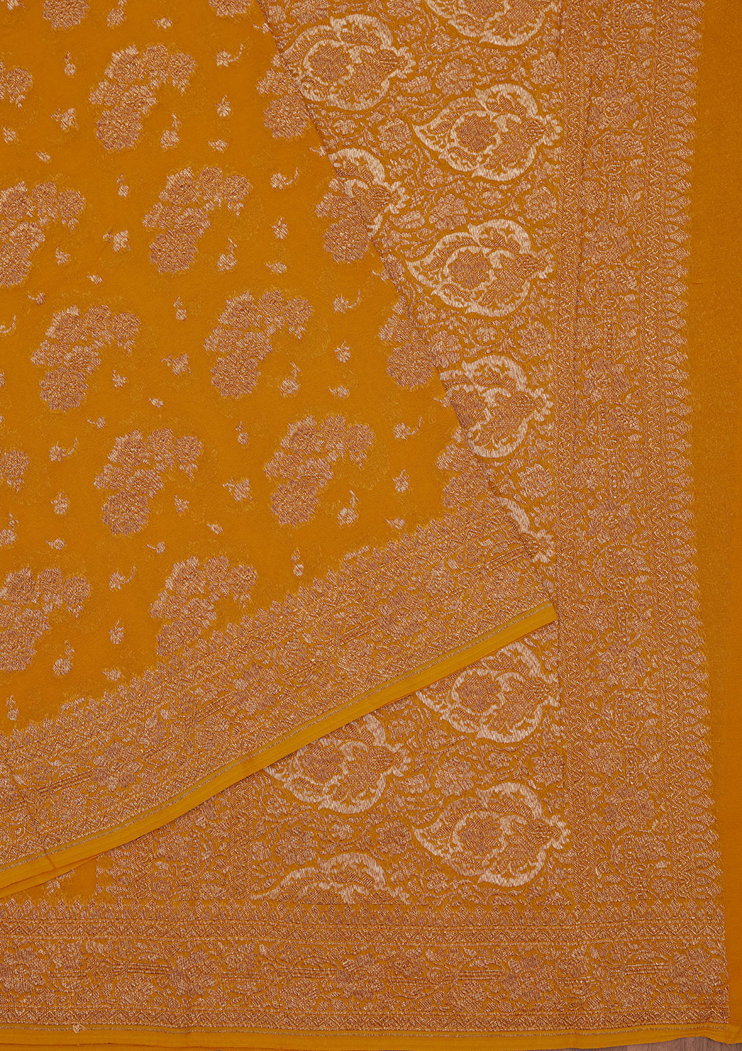 Yellow Zariwork Pure Silk Saree